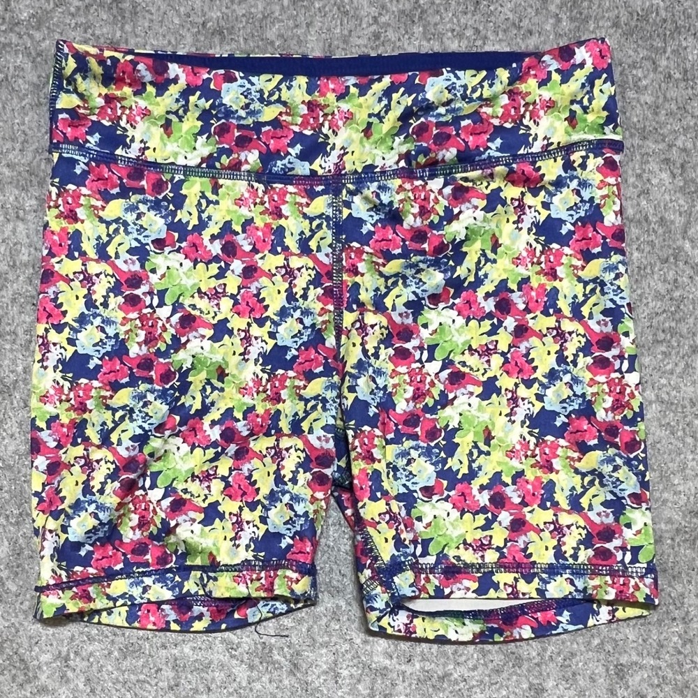 90 Degree by Reflex Girls Floral Bike Shorts Multicolor Size M 10 Activewear